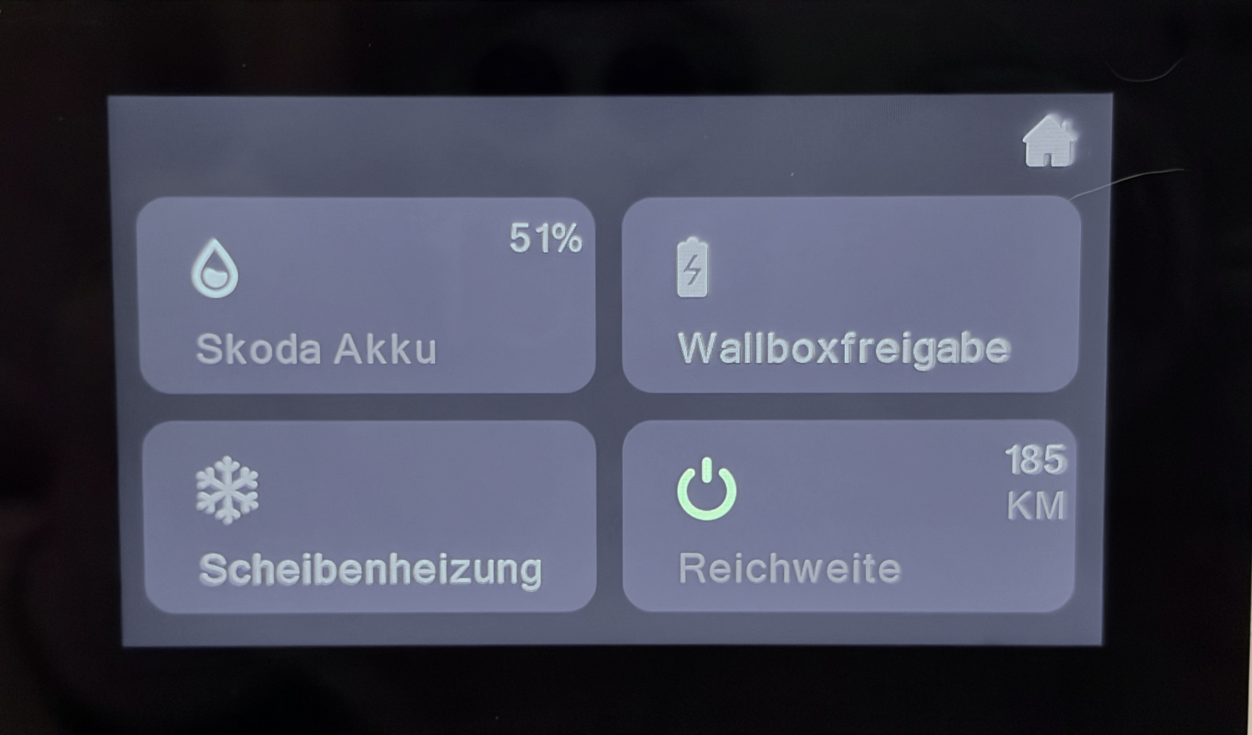 E-Auto Daten direkt auf dem Wandschalter